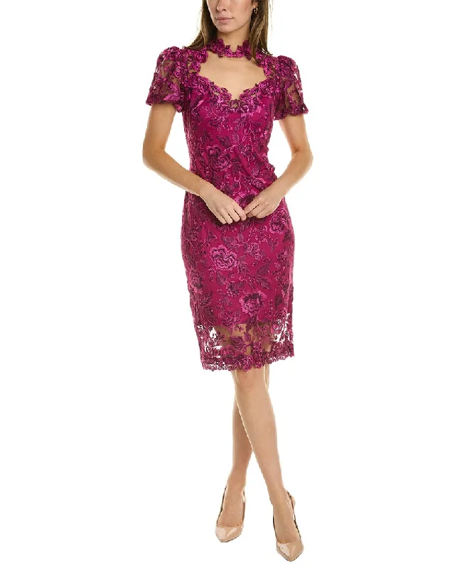 Value Deals Tadashi Shoji Embroidered Sheath Dress