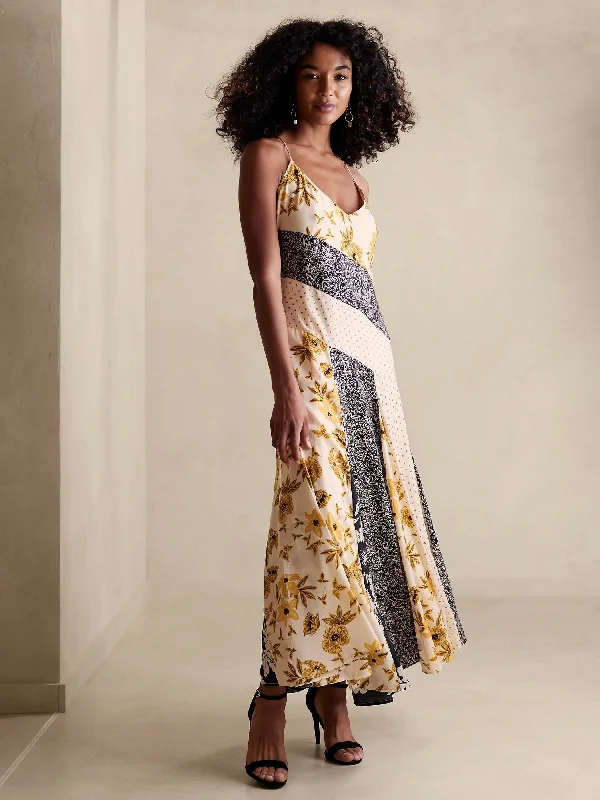 Factory Direct Sale Asymmetrical-Hem Maxi Dress