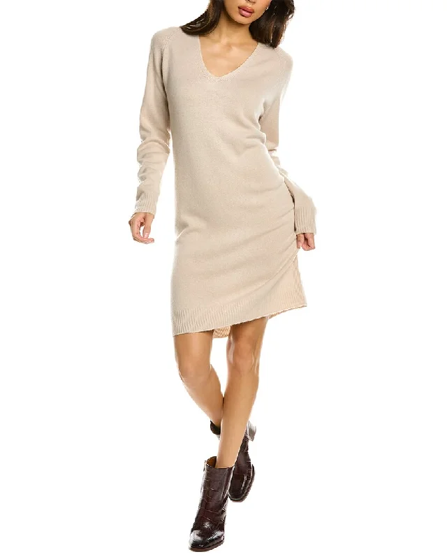 Savings Alert Vince V-Neck Wool & Cashmere-Blend Sweaterdress