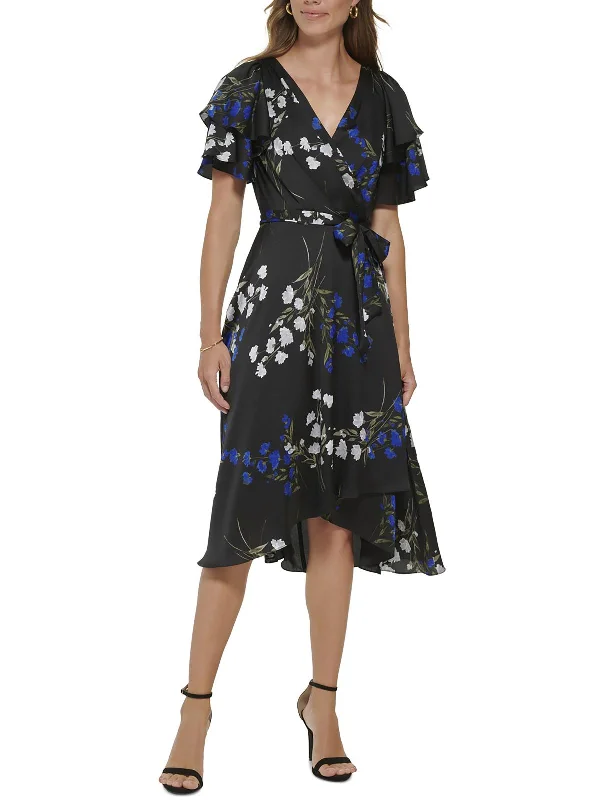 Warehouse Sale Petites Womens Causal Belt Sheath Dress