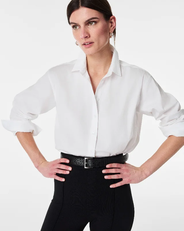 Limited Edition SPANX® Poplin Oversized Button-Down