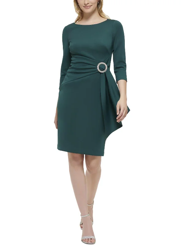 Clearance Sale Womens Embellished Knee Length Shift Dress