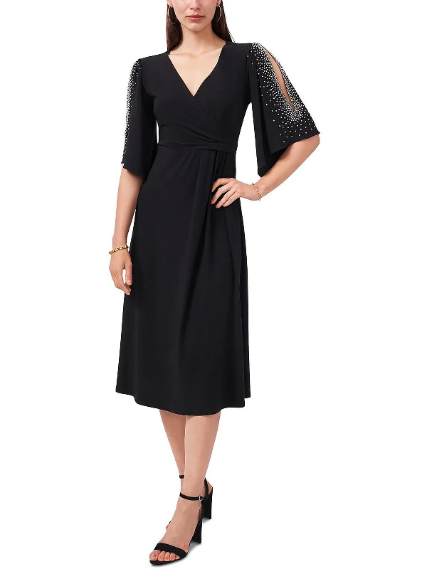 Today’s Special Womens Beaded Mid Calf Midi Dress