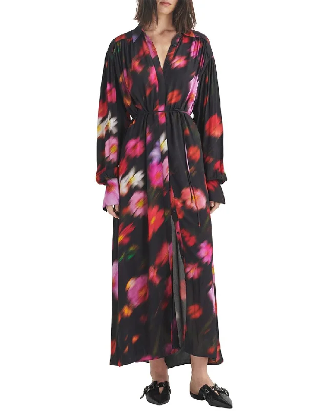 Seasonal Clearance rag & bone Aubrey Floral Maxi Shirtdress