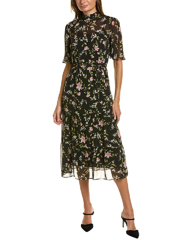 Overstock Maggy London Belted Midi Dress