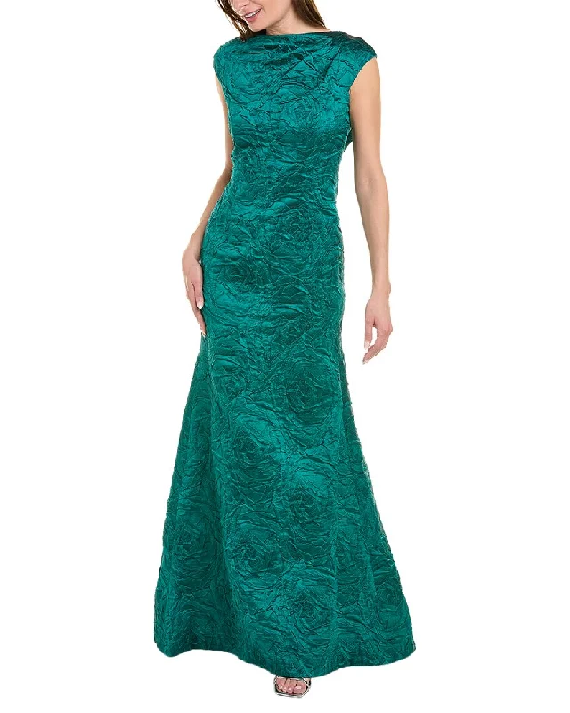 Huge Savings Teri Jon by Rickie Freeman Jacquard Gown
