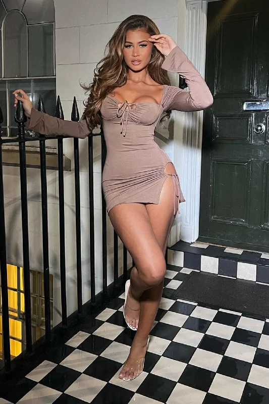 Today’s Deal Noor Mini Dress - Brown