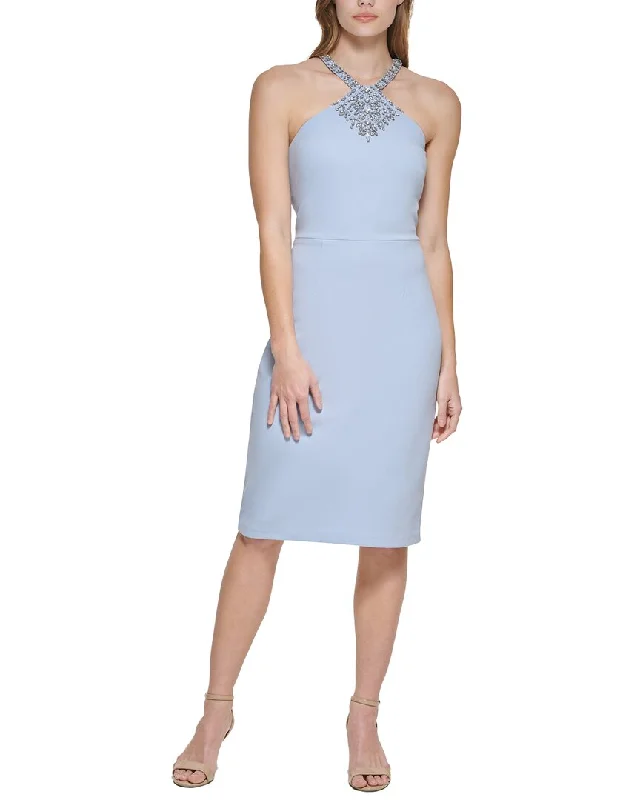Hurry In Vince Camuto Scuba Crepe Mini Dress
