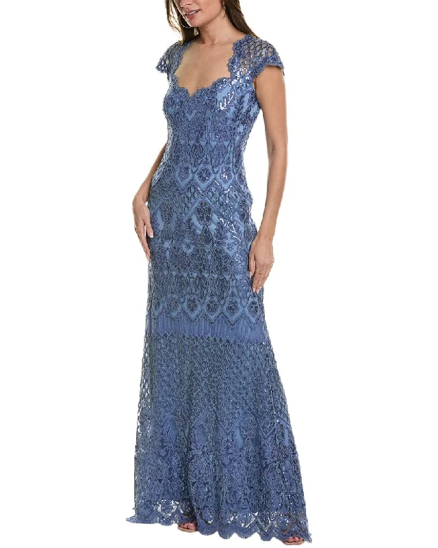 Exclusive Offers Tadashi Shoji Embroidered Lace Gown