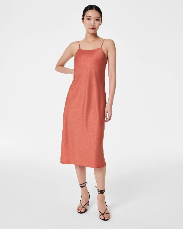 Price Rollback Carefree Crepe Reversible Slip Dress