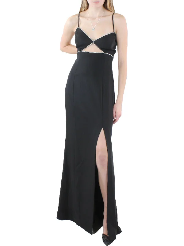 Weekend Deal Womens Embellished Maxi Evening Dress