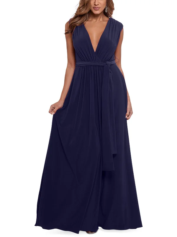 Take Advantage Womens Sleeveless Long Evening Dress