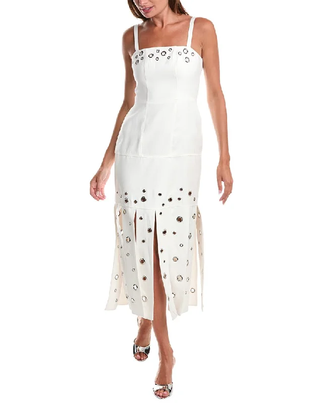 Reduced Prices ALEXIS Stasia Linen-Blend Sheath Dress