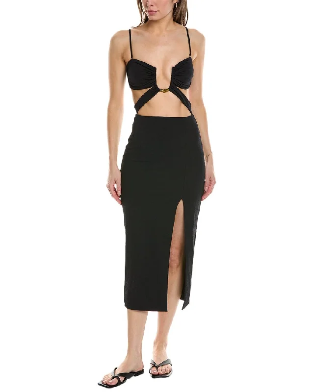 Loyalty Reward ViX Solid Zene Ester Midi Dress