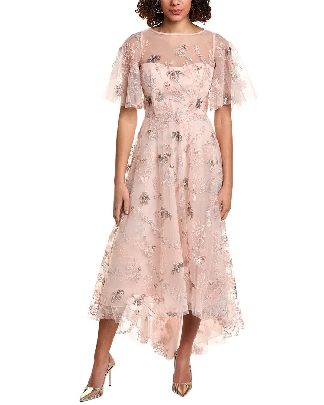 Major Savings Teri Jon by Rickie Freeman High-Low Tulle Dress
