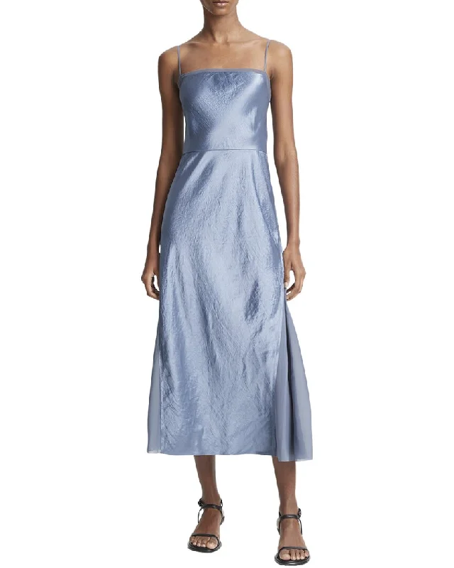 Early Access Vince Sheer Paneled Slip Dress