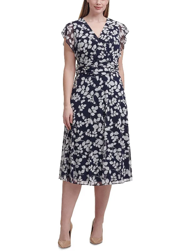 Special Savings Plus   Womens Ruched Long Maxi Dress