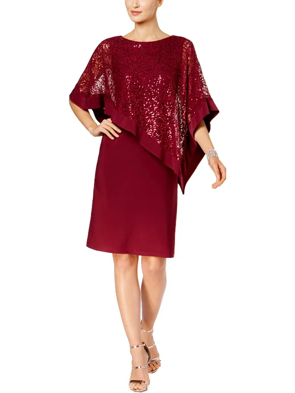 Limited Quantity Womens Sequined Lace Special Occasion Dress