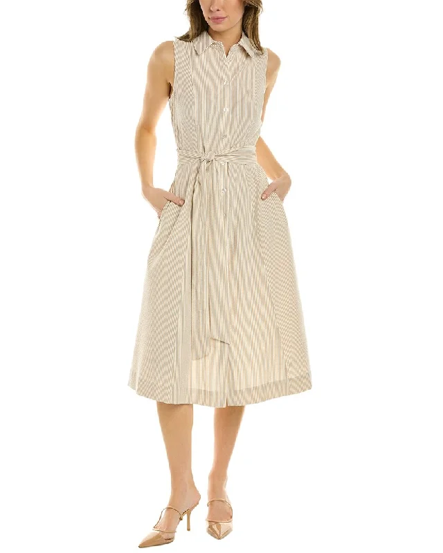 Closeout Sale Anne Klein Seersucker Shirtdress