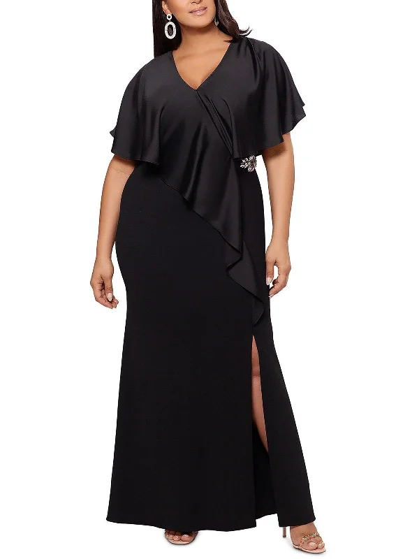 Big Discounts Womens Ruffled Embellished Maxi Dress