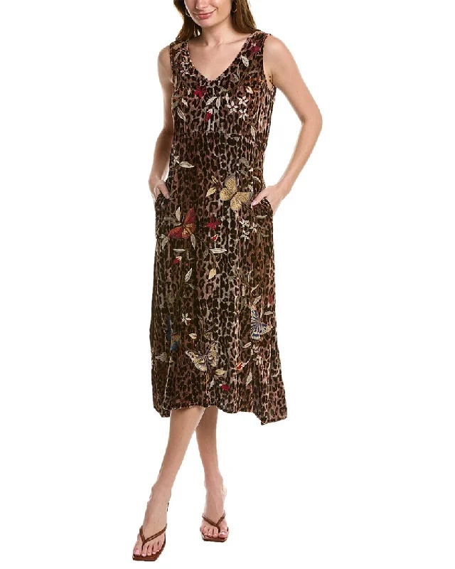 Mega Sale Johnny Was Penelope Silk-Blend Maxi Tank Dress