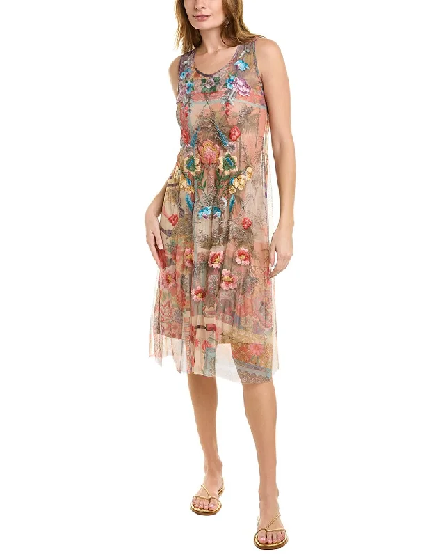 Holiday Sale Johnny Was Elisha Mesh Dress