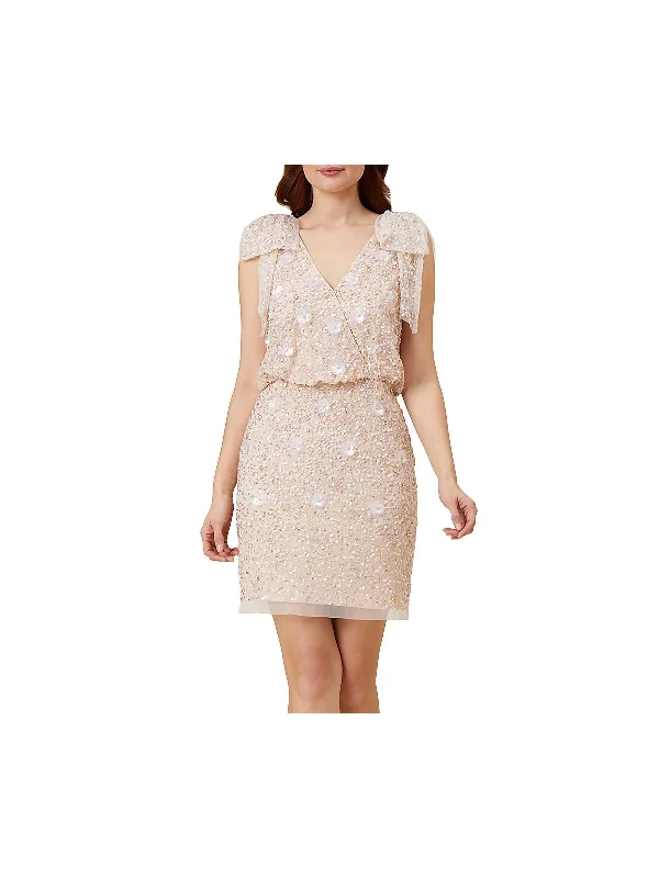 Weekend Flash Sale 279 Womens Blouson Applique Cocktail And Party Dress