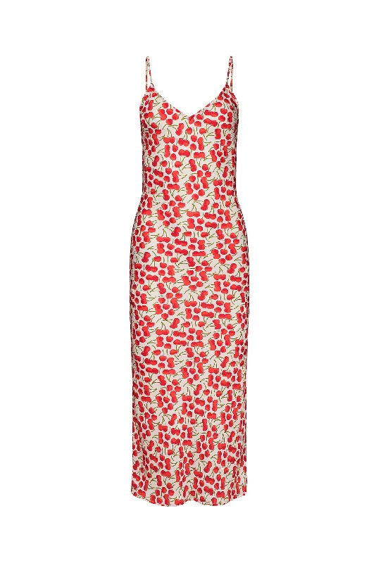 Midnight Sale Eva Dress Satin - Cola