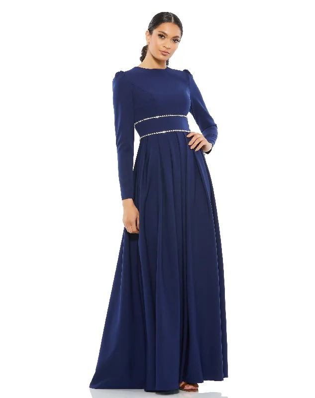 Quick Sale A-Line Rhinestone Waist Evening Gown