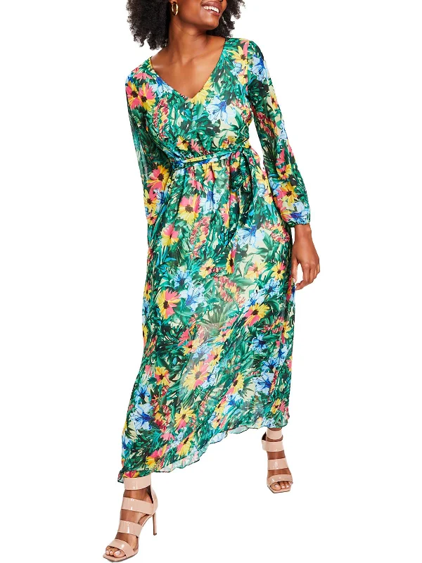 Super Bargain Womens Floral Long Maxi Dress