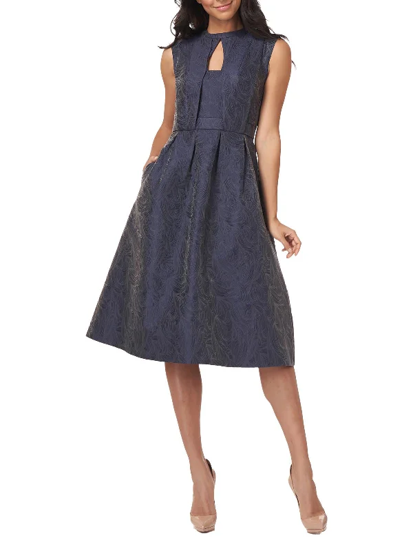 Super Sale Lela Womens Cut-Out Midi Cocktail and Party Dress