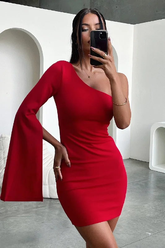 Deal Zone Cologne Dress - Red