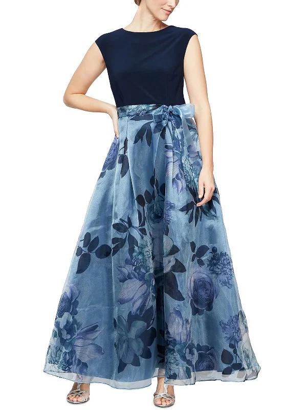 Get It Before It’s Gone Petites Womens Betled Maxi Evening Dress
