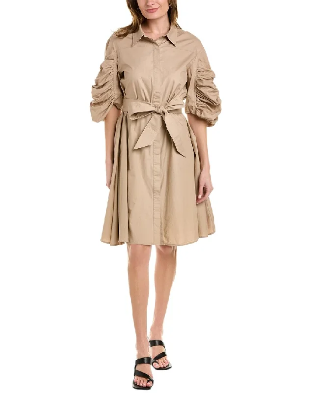 Buy Now Gracia Tie Waist Shirtdress