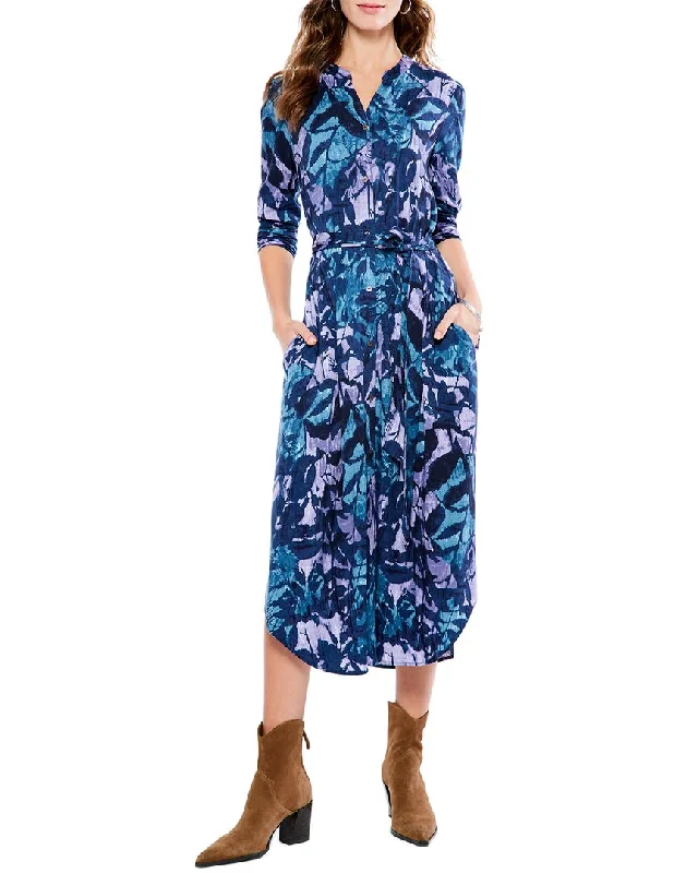 Act Fast NIC+ZOE Indigo Vines Live In Dress