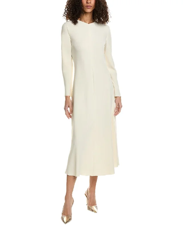 Take Advantage Vince Bias High V-Neck Maxi Dress