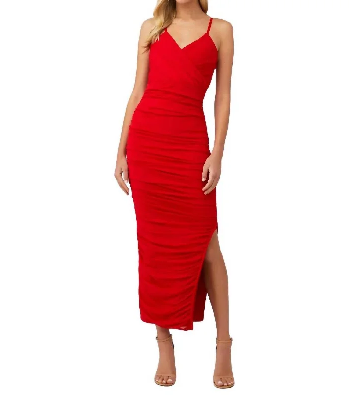Final Sale Pippa Dress In Red
