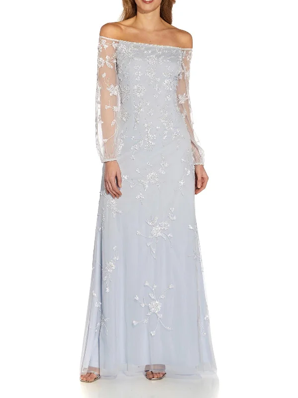 Lowest Price Womens Burnout Maxi Evening Dress