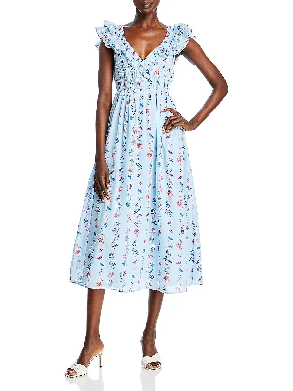 Quick Sale Maya Womens Ruffled Long Sundress
