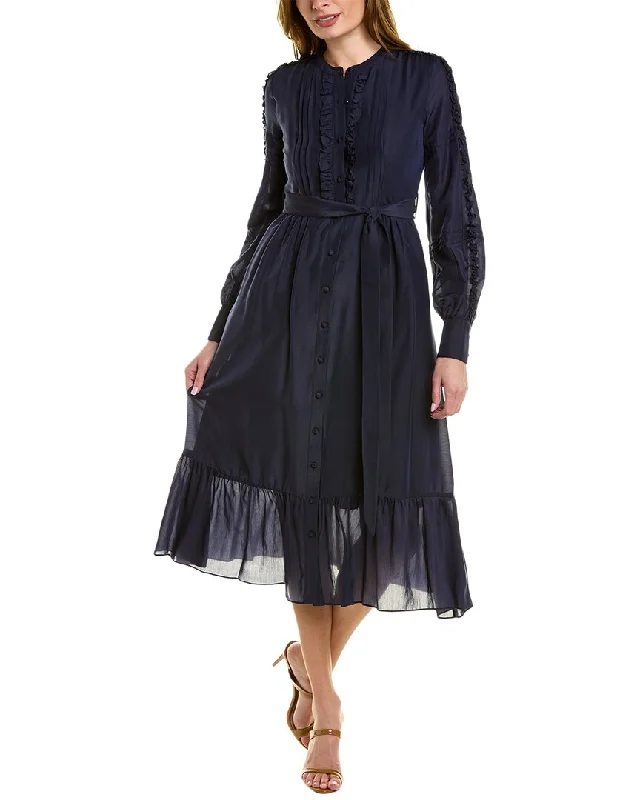 Reduced Prices Marchesa Notte Solid Midi Dress