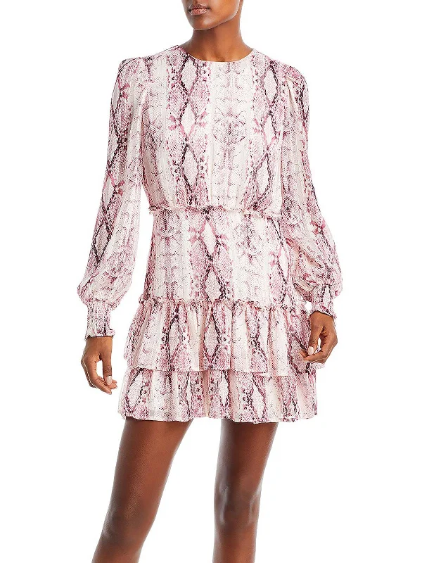 Seasonal Clearance Womens Metallic Mini Mini Dress