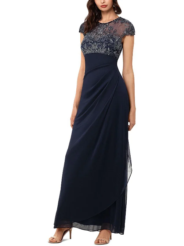 Limited Time Offer Womens Beaded Maxi Evening Dress