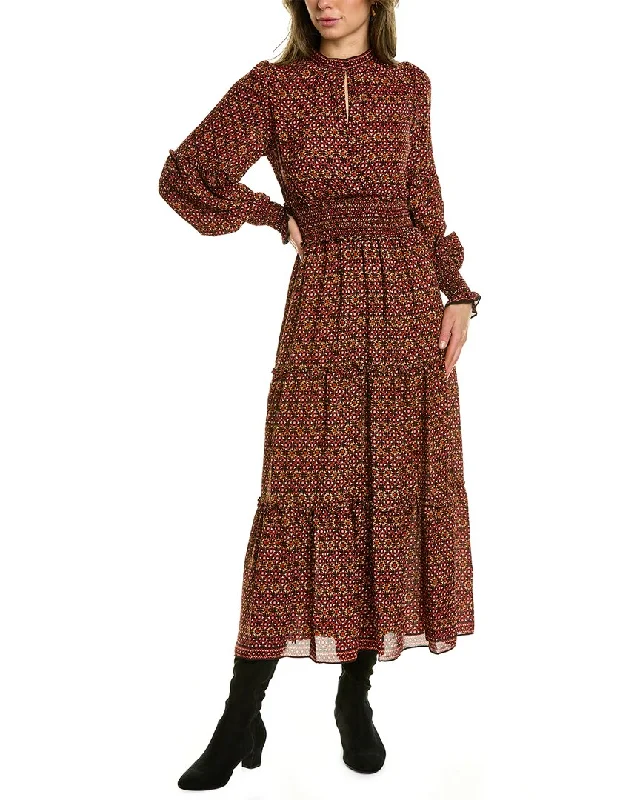 Year-End Clearance Max Studio Smocked Midi Dress
