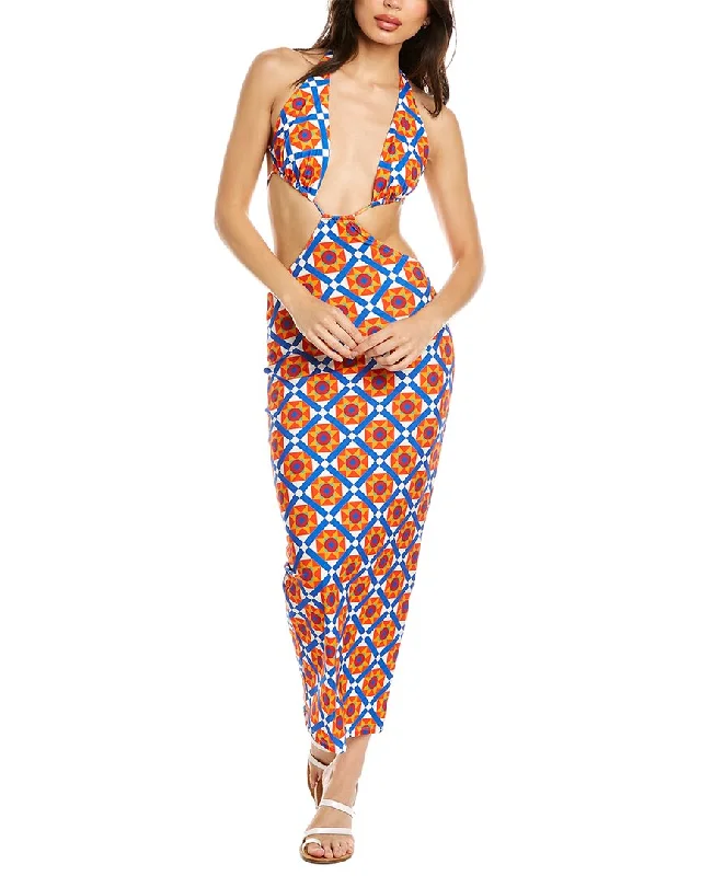 Take Advantage WeWoreWhat Cowl Back Maxi Dress