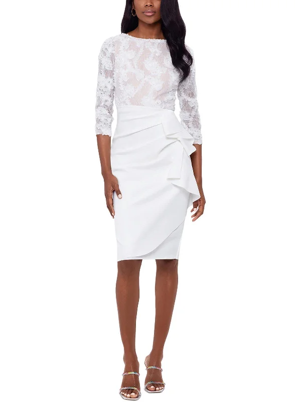 Price Meltdown Womens Boat Neck Knee-Length Sheath Dress