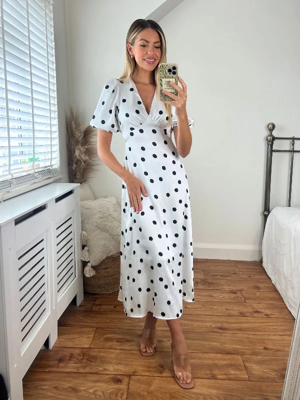 Weekend Flash Sale Belle Tie Back Midi Dress / Mono