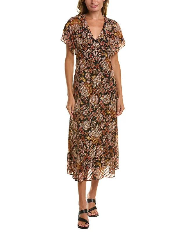 Amazing Deals Taylor Shadow Stripe Midi Dress