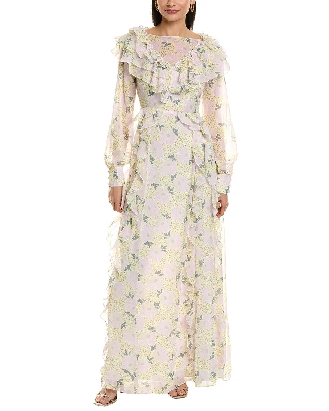 Super Bargain Ted Baker Frilled Maxi Dress