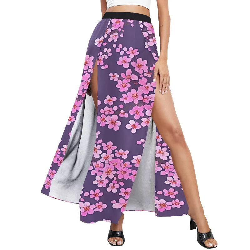 Limited Availability Women's High Slit Long Beach Dress (S40)