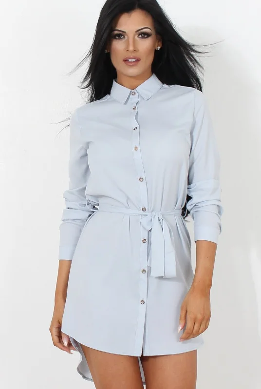 New Arrival Archer Blue Shirt Dress
